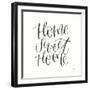 Home Sweet Home I BW-Jenaya Jackson-Framed Art Print