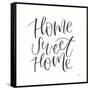 Home Sweet Home I BW-Jenaya Jackson-Framed Stretched Canvas