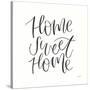 Home Sweet Home I BW-Jenaya Jackson-Stretched Canvas