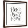 Home Sweet Home I BW-Jenaya Jackson-Framed Art Print