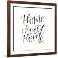 Home Sweet Home I BW-Jenaya Jackson-Framed Art Print