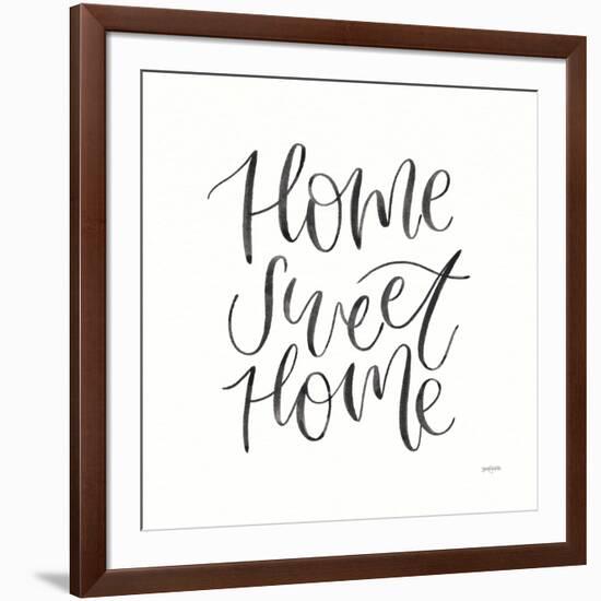 Home Sweet Home I BW-Jenaya Jackson-Framed Art Print