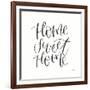 Home Sweet Home I BW-Jenaya Jackson-Framed Art Print