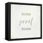 Home Sweet Home I Script-Wild Apple Portfolio-Framed Stretched Canvas