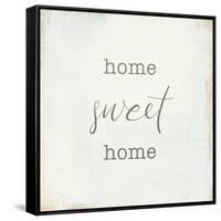 Home Sweet Home I Script-Wild Apple Portfolio-Framed Stretched Canvas