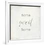 Home Sweet Home I Script-Wild Apple Portfolio-Framed Art Print