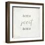 Home Sweet Home I Script-Wild Apple Portfolio-Framed Art Print