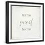 Home Sweet Home I Script-Wild Apple Portfolio-Framed Art Print