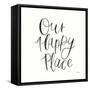 Home Sweet Home II BW-Jenaya Jackson-Framed Stretched Canvas