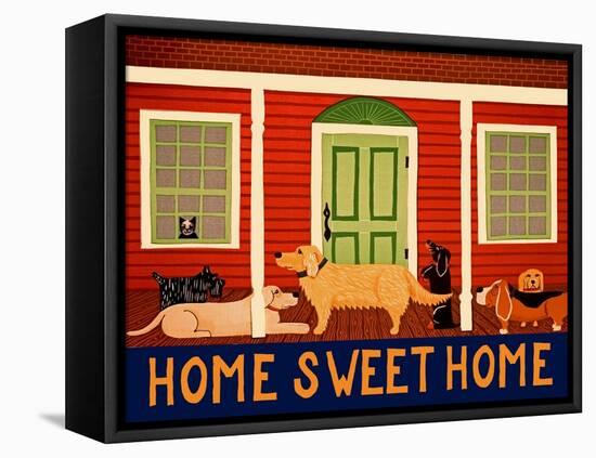 Home Sweet Home Ii-Stephen Huneck-Framed Stretched Canvas