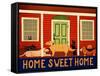 Home Sweet Home Ii-Stephen Huneck-Framed Stretched Canvas