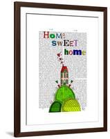 Home Sweet Home Illustration-Fab Funky-Framed Art Print