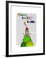 Home Sweet Home Illustration-Fab Funky-Framed Art Print