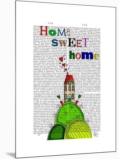 Home Sweet Home Illustration-Fab Funky-Mounted Art Print