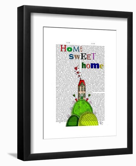 Home Sweet Home Illustration-Fab Funky-Framed Art Print