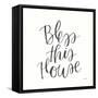 Home Sweet Home IV BW-Jenaya Jackson-Framed Stretched Canvas