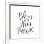 Home Sweet Home IV BW-Jenaya Jackson-Framed Art Print