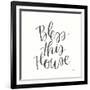 Home Sweet Home IV BW-Jenaya Jackson-Framed Art Print