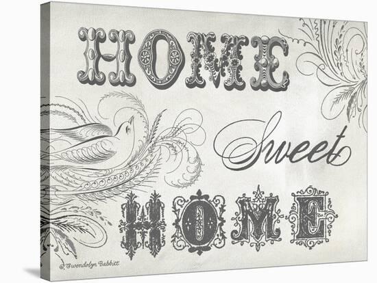 Home Sweet Home IV-Gwendolyn Babbitt-Stretched Canvas