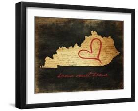 Home Sweet Home KY-Jace Grey-Framed Art Print