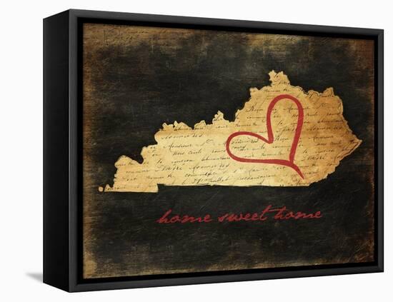 Home Sweet Home KY-Jace Grey-Framed Stretched Canvas