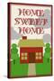 Home Sweet Home Retro Faux Cross-stitch Poster-null-Stretched Canvas