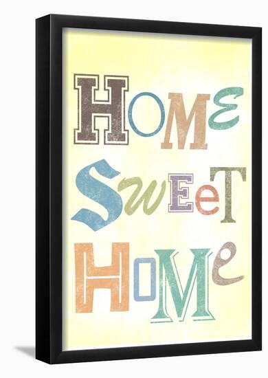 Home Sweet Home Retro-null-Framed Poster