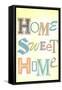 Home Sweet Home Retro-null-Framed Stretched Canvas