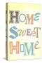 Home Sweet Home Retro-null-Stretched Canvas