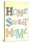 Home Sweet Home Retro-null-Stretched Canvas