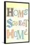 Home Sweet Home Retro-null-Framed Poster