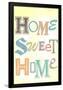 Home Sweet Home Retro-null-Framed Poster