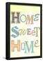 Home Sweet Home Retro-null-Framed Poster