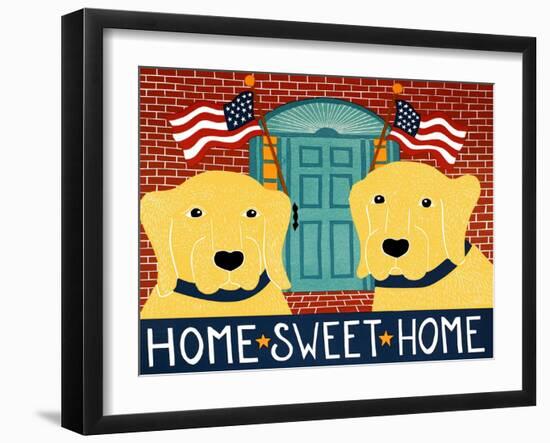 Home Sweet Home Yellow Yellow-Stephen Huneck-Framed Giclee Print