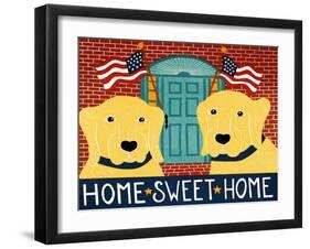 Home Sweet Home Yellow Yellow-Stephen Huneck-Framed Giclee Print