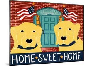 Home Sweet Home Yellow Yellow-Stephen Huneck-Mounted Giclee Print