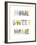 Home Sweet Home-Clara Wells-Framed Giclee Print