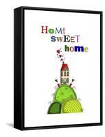 Home Sweet Home-Fab Funky-Framed Stretched Canvas