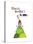 Home Sweet Home-Fab Funky-Stretched Canvas