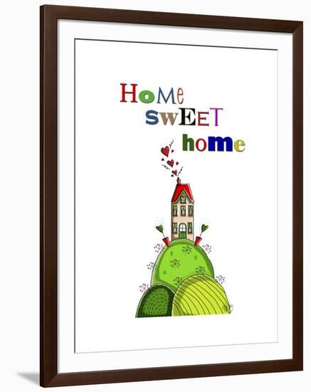 Home Sweet Home-Fab Funky-Framed Art Print