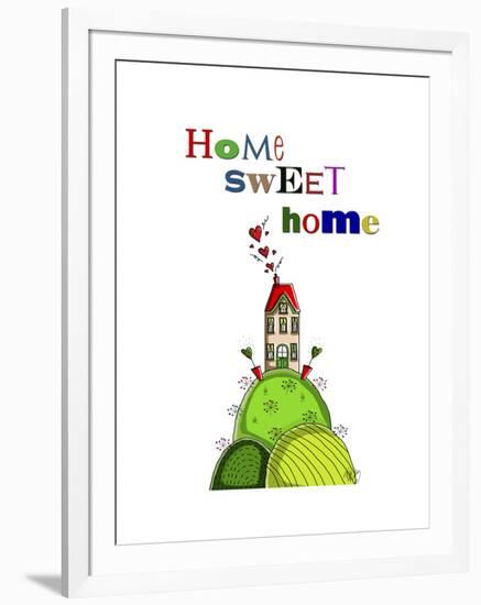 Home Sweet Home-Fab Funky-Framed Art Print