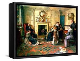 Home Sweet Home-Walter Dendy Sadler-Framed Stretched Canvas