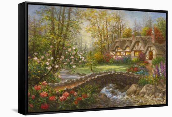 Home Sweet Home-Nicky Boehme-Framed Stretched Canvas