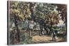 Home Sweet Home-Currier & Ives-Stretched Canvas