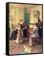 Home Sweet Home-Walter Dendy Sadler-Framed Stretched Canvas