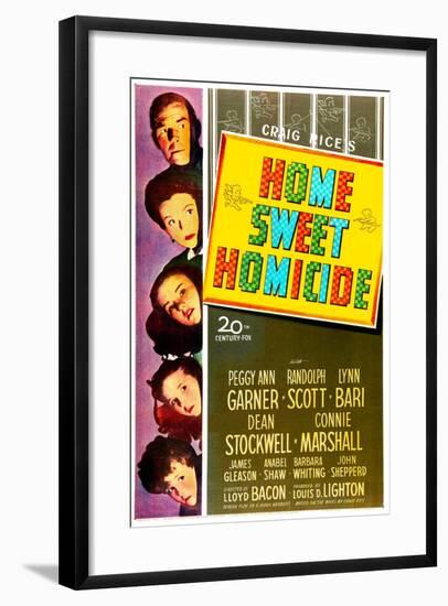 Home Sweet Homicide-null-Framed Art Print