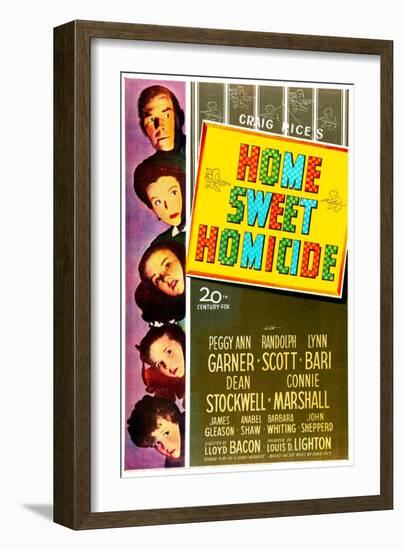 Home Sweet Homicide-null-Framed Art Print