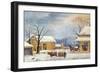 Home To Thanksgiving, 1867-Currier & Ives-Framed Giclee Print