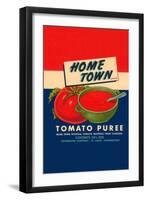 Home Town Brand Tomato Puree-null-Framed Art Print