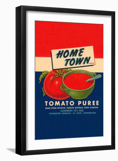 Home Town Brand Tomato Puree-null-Framed Art Print